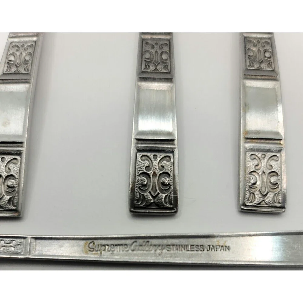 Supreme Cutlery 6 Pc Set Iced Tea Spoons Stainless Japan